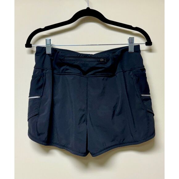 ATHLETA Ready Set Go Mid Rise Activewear Running Shorts, Black, Sz S - Picture 3 of 8